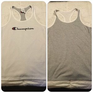 White reversible mesh tank